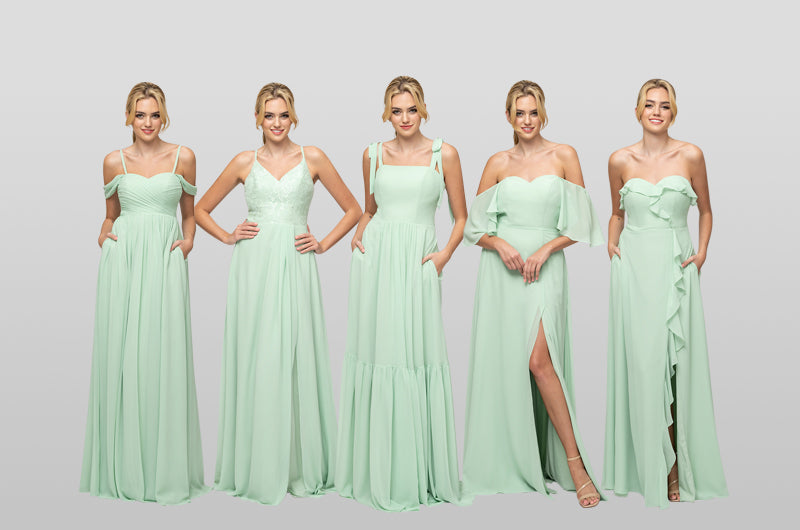 Mint Green Bridesmaid Dresses Under $100