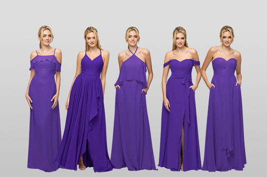 Trend Alert : Purple Bridesmaid Dresses