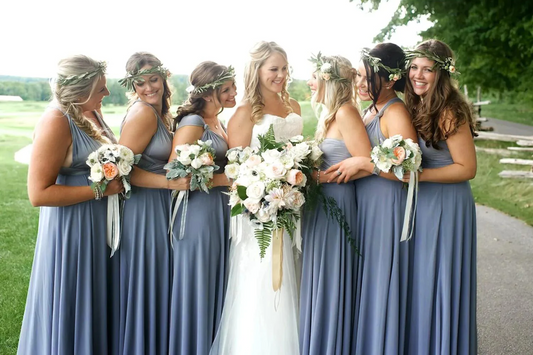stormy blue bridesmaid dresses