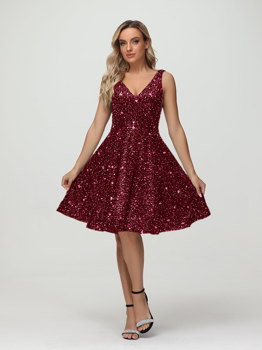 Modest Homecoming Dresses 2023 Wide Straps A line Knee Length