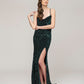 Sweetheart Criss Cross Back Floor Length Sequin Fitted Prom Dresses