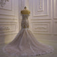 Luxury Off The Shoulder Applique Mermaid/Trumpet Wedding Dresses